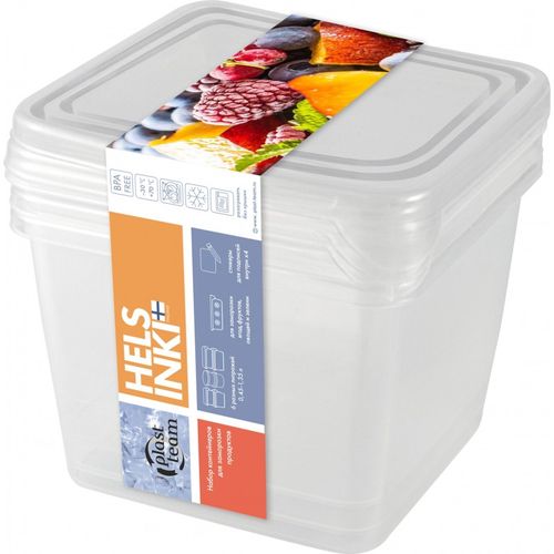Набор контейнеров для заморозки Plast Team Frozen, 0.75 л, 3 шт