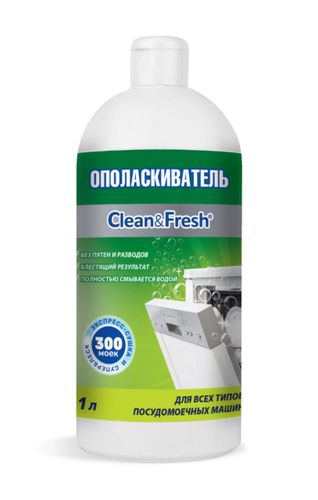 Ополаскиватель для посудомоечных машин Clean&Fresh, 1000 мл