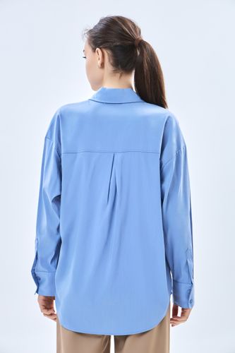 Женская рубашка длинный рукав Terra Pro AW23WES-21013, Light blue, фото № 16