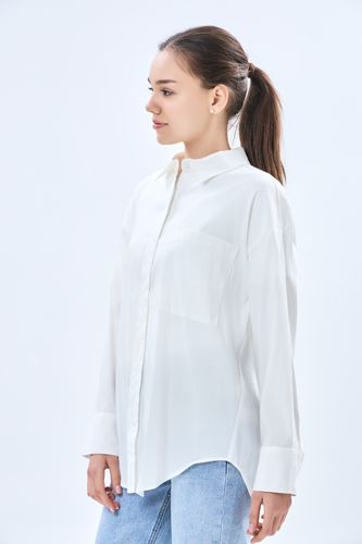 Женская рубашка длинный рукав Terra Pro AW23WES-21013, White, фото № 10