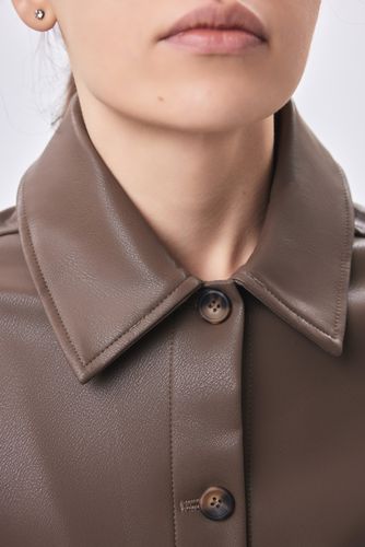 Женская рубашка длинный рукав Terra Pro AW23WBA-52020, Brown, фото