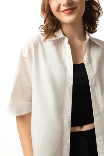 Женская рубашка короткий рукав Terra Pro SS23WES116, White, фото