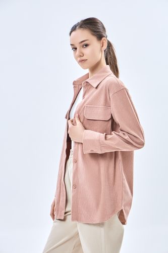 Женская рубашка длинный рукав Terra Pro AW23WBA-52071, Pink, фото № 10