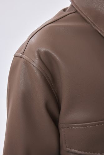 Женская рубашка длинный рукав Terra Pro AW23WBA-52020, Brown, фото № 4