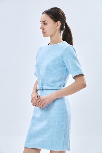 Платье короткий рукав Terra Pro AW23WES-21045, Light blue