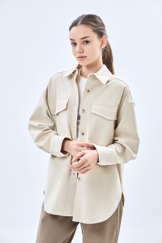 Женская рубашка длинный рукав Terra Pro AW23WBA-52002, Beige