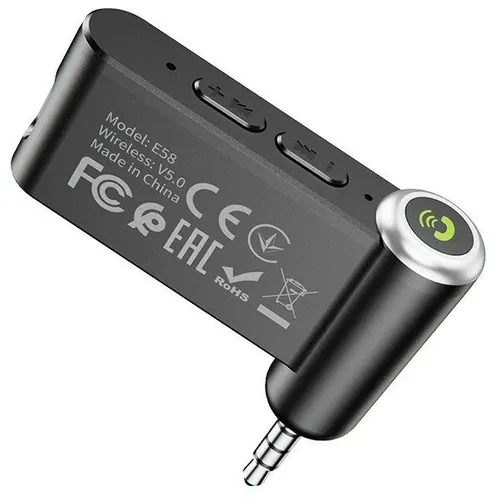 Адаптер Bluetooth-Aux Hoco E58, Черный, 12000000 UZS