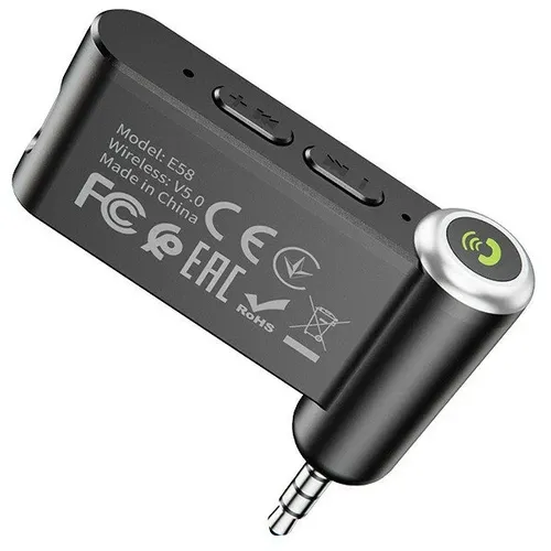 Adapter Bluetooth-Aux Hoco E58, qora, фото № 4