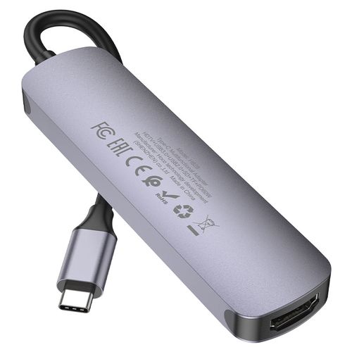 Usb хаб Hoco HB28, Серебристый