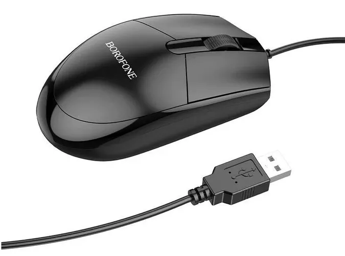 Комплект клавиатура и мышь Borofone BG6, Черный, купить недорого