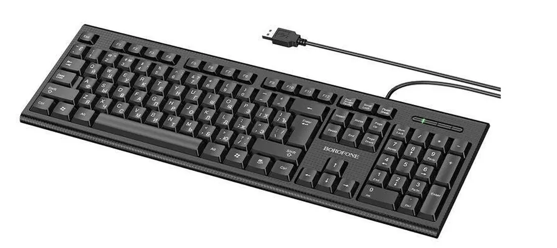 Комплект клавиатура и мышь Borofone BG6, Черный