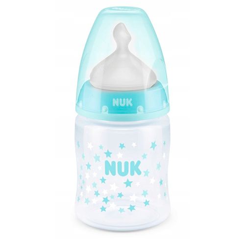 NUK Plastik butilkacha First Choice+ yulduzlar, tug'ilishdan, 150 ml, Havo rang