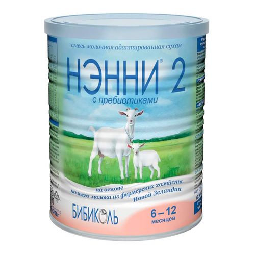 Молочная смесь Бибиколь Нэнни с пребиотиками 2, с 6 месяцев, 400 г
