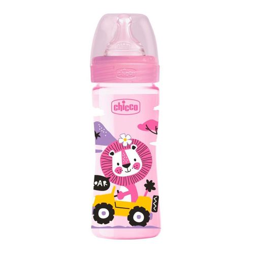 Бутылочка Chicco Well-Being Girl, 2+ месяцев, 250 мл, Розовый, купить недорого