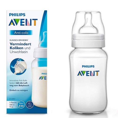 Бутылочка Philips Avent Anti-colic, 3+ месяцев, 330 мл, Белый