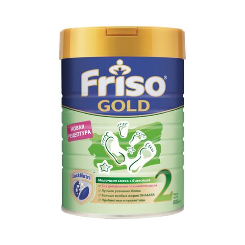 Friso GOLD 2 sutli aralashmasi, 6-12 oy, 800 g