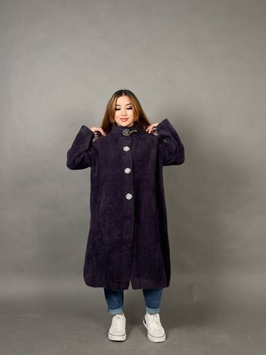 Пальто Azaly 868, Темно-фиолетовый