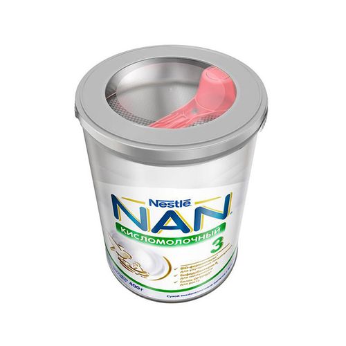 Смесь Nestle NAN 3 Кисломолочный, с 12 месяцев, 400 г, купить недорого