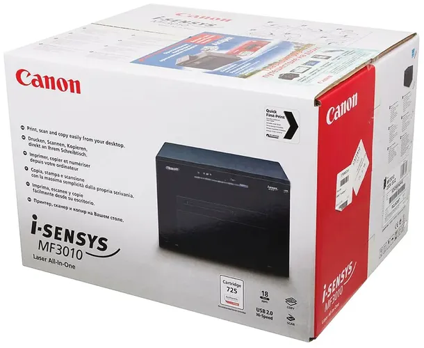 Printer Canon MF 3010 I-Sensys, Qora, фото