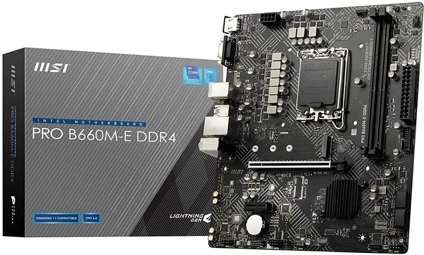 Ona plata MSI Pro B660M-B DDR4