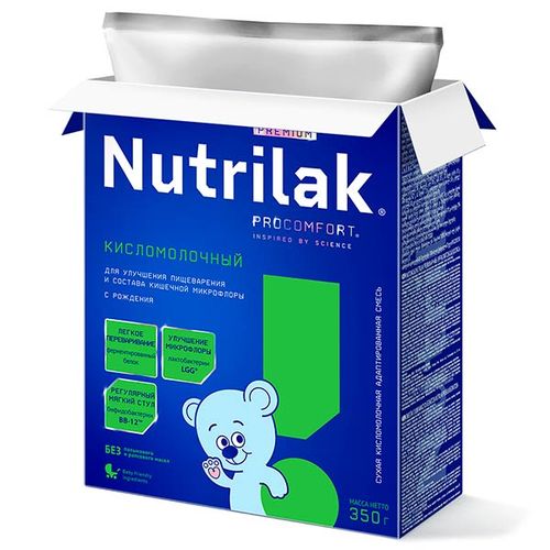 Смесь сухая кисломолочная Nutrilak Premium Кисломолочный, с рождения, 350 г, в Узбекистане