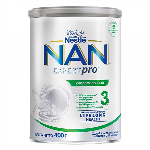 Смесь Nestle NAN 3 Кисломолочный, с 12 месяцев, 400 г