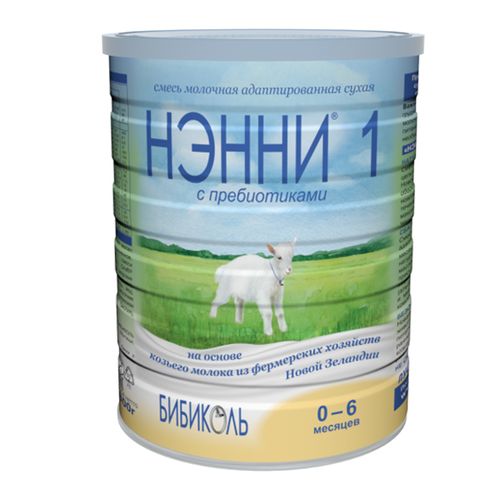 Молочная смесь Бибиколь Нэнни с пребиотиками 1, 0-6 месяцев, 800 г