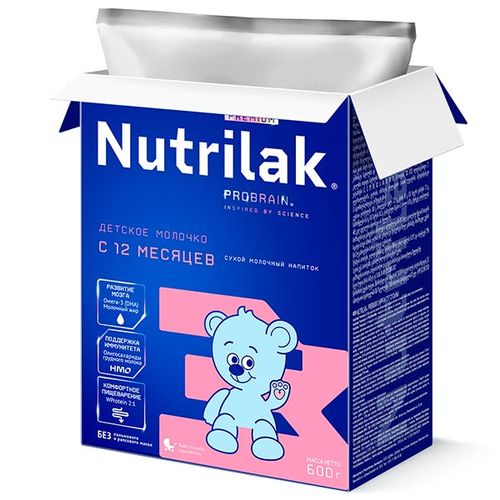 Молочная смесь Nutrilak Premium 3, с 12 месяцев, 600 г, в Узбекистане