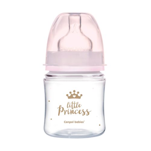 Бутылочка Canpol Babies EasyStart Royal Baby антиколиковая, с рождения, 120 мл, Розовый