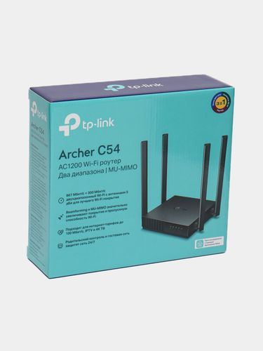 Двухдиапазонный Wi‑Fi роутер TP-Link Archer C54 AC1200, Черный