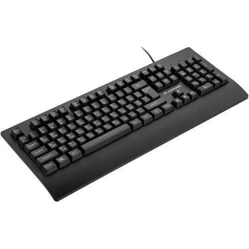 O'yin klaviaturasi 2E Gaming KG330 F-RGB USB, qora