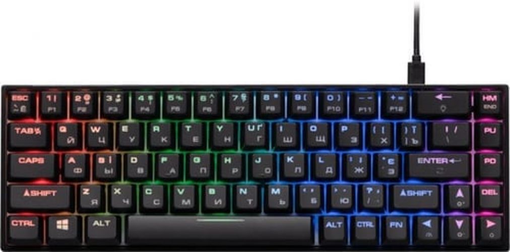 Клавиатура проводная 2E Gaming KG370 RGB 68 Key Gateron USB