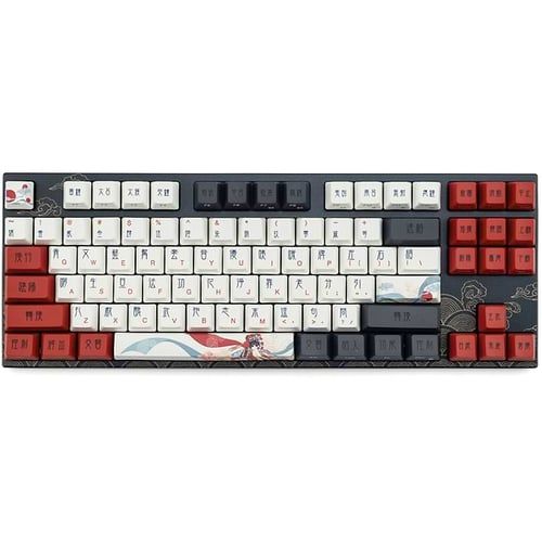 Клавиатура Varmilo MA87M V2 Beijing Opera EC Rose V2, Серо-красный