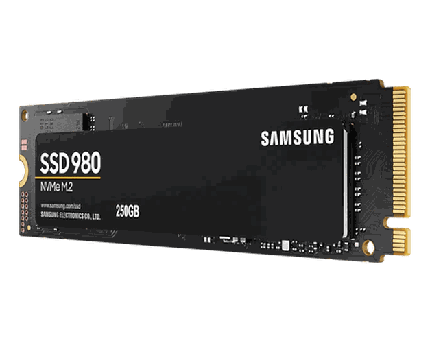 Внутренний накопитель SSD Samsung 980 NVMe M.2, 250 GB, купить недорого