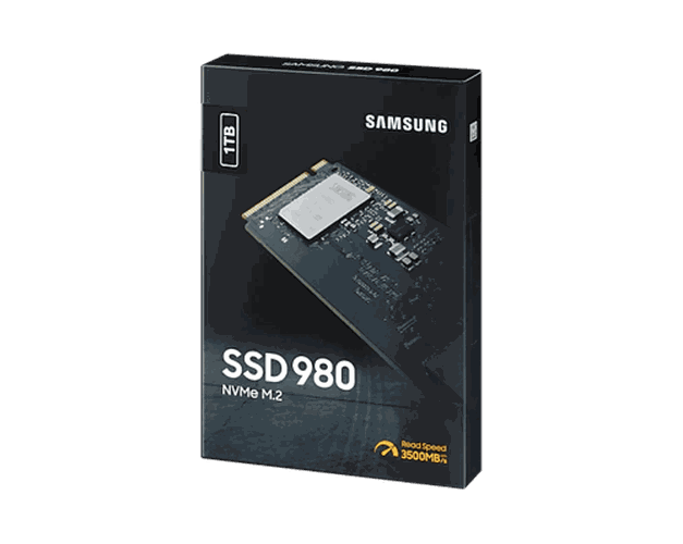 Внутренний накопитель SSD Samsung 980 NVMe M.2, 1 TB