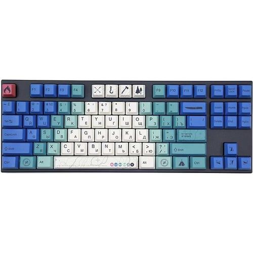 Проводная клавиатура Varmilo MA87M V2 Summit R2 EC Sakura V2, Черно-синий