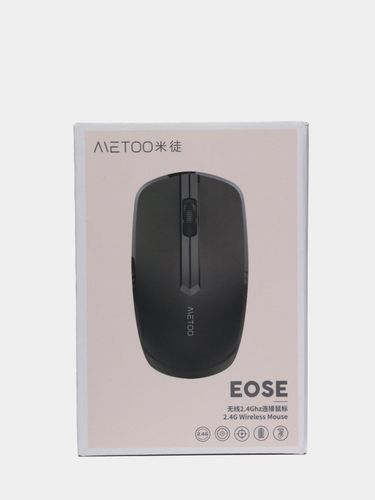 Мышь Metoo EOSE 2.4G, Черный, фото