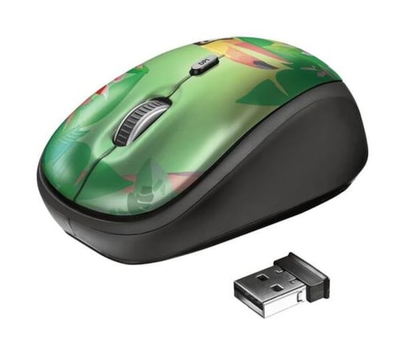 Беспроводная мышь Trust YVI Wireless Mouse Touch, Зеленый