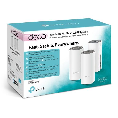 Домашняя Mesh Wi-Fi система TP-Link Deco E4 3-pack