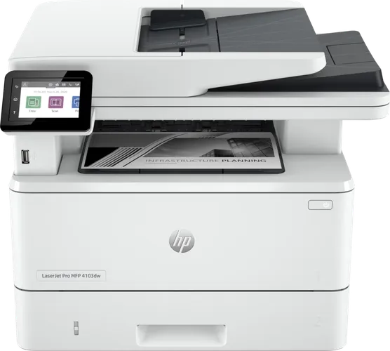 Принтер HP LaserJet Pro 4103dw, Белый