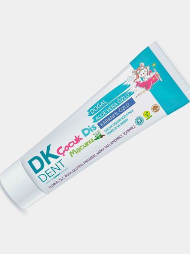 Детская зубная паста Dermokil c экстрактом гвоздики + набор щеток, 50 мл, купить недорого