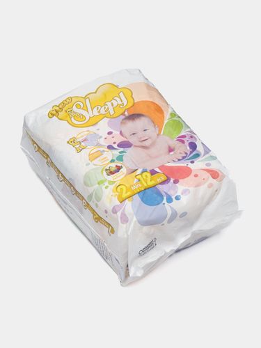 Детские подгузники New Sleepy Standart №2 3-6 кг, 12 шт, купить недорого