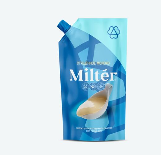 Сгущенное молоко Milter синяя упаковка 8.5 %, в Узбекистане
