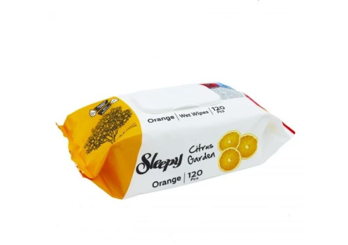 Nam salfetkalar Sleepy "Orange", 120 dona