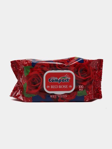 Влажные салфетки Ultra Compact "Красная Роза",100 шт