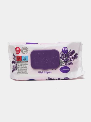 Nam salfetkalar Sleepy "Lavender", 120 dona