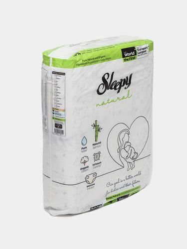 Детские подгузники Sleepy Natural Jumbo №4 7-14 кг, 60 шт, в Узбекистане