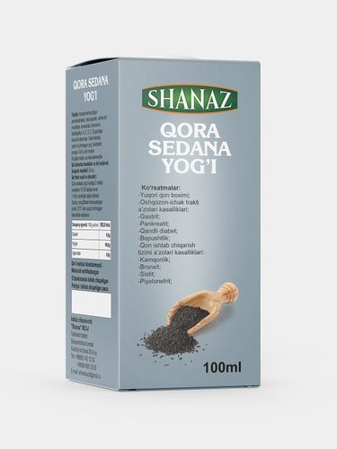 Qora sedana moyi Shanaz, 100 ml