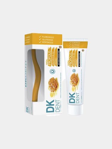 Tish pasta Dermokil propolis ekstrakti + cho'tkalar to'plami bilan, 75 ml