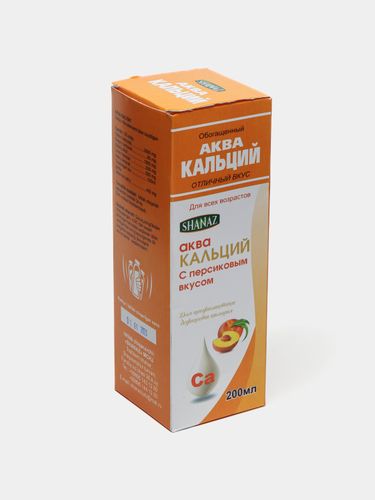 Shaftoli ta'mi bilan Aqua kalsiy Shanaz, 200 ml, в Узбекистане